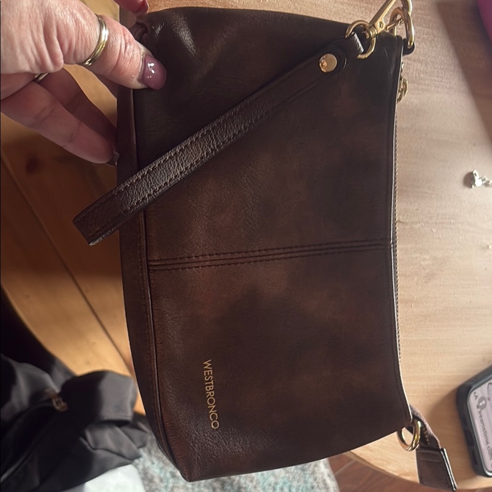 Westbronco Brown Wristlet